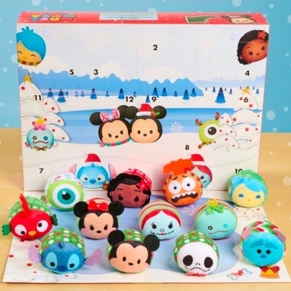 Just Play Disney Tsum Tsum 12 Day Countdown Mini Plush Advent Calendar, New
